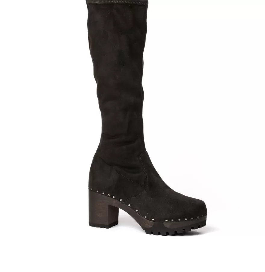 Boots<SOFTCLIX Olivera Vegan Velour Effect Black (Dark)