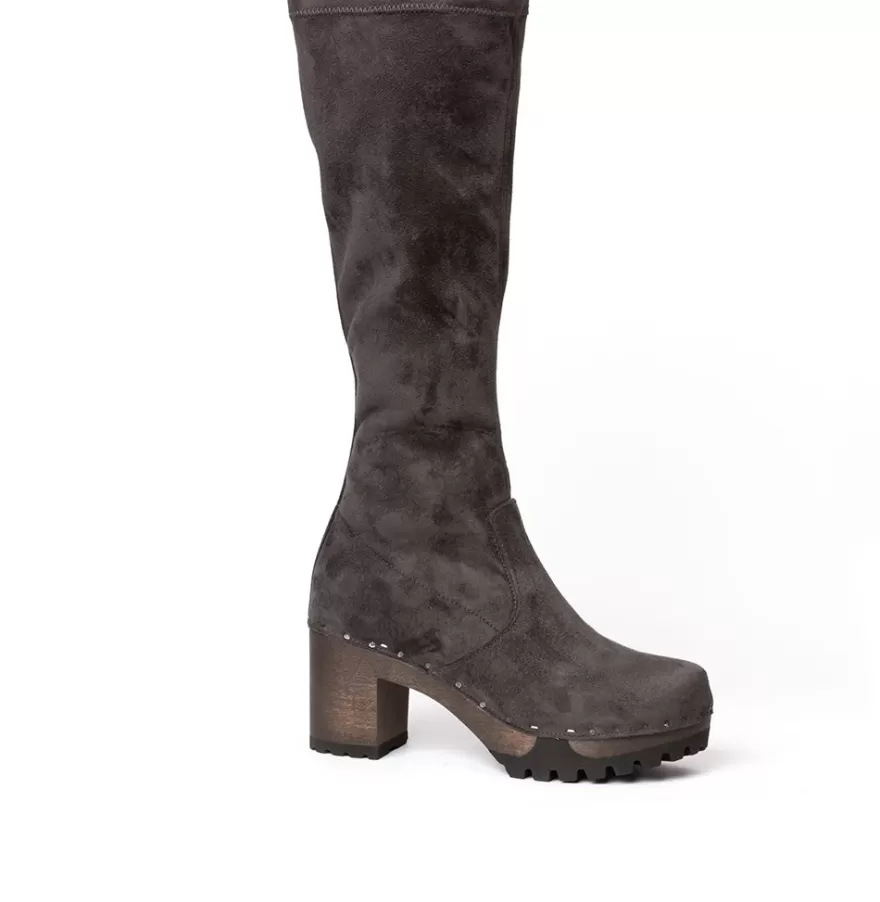 Boots<SOFTCLIX Olivera Vegan Velour Effect Grey (Dark)