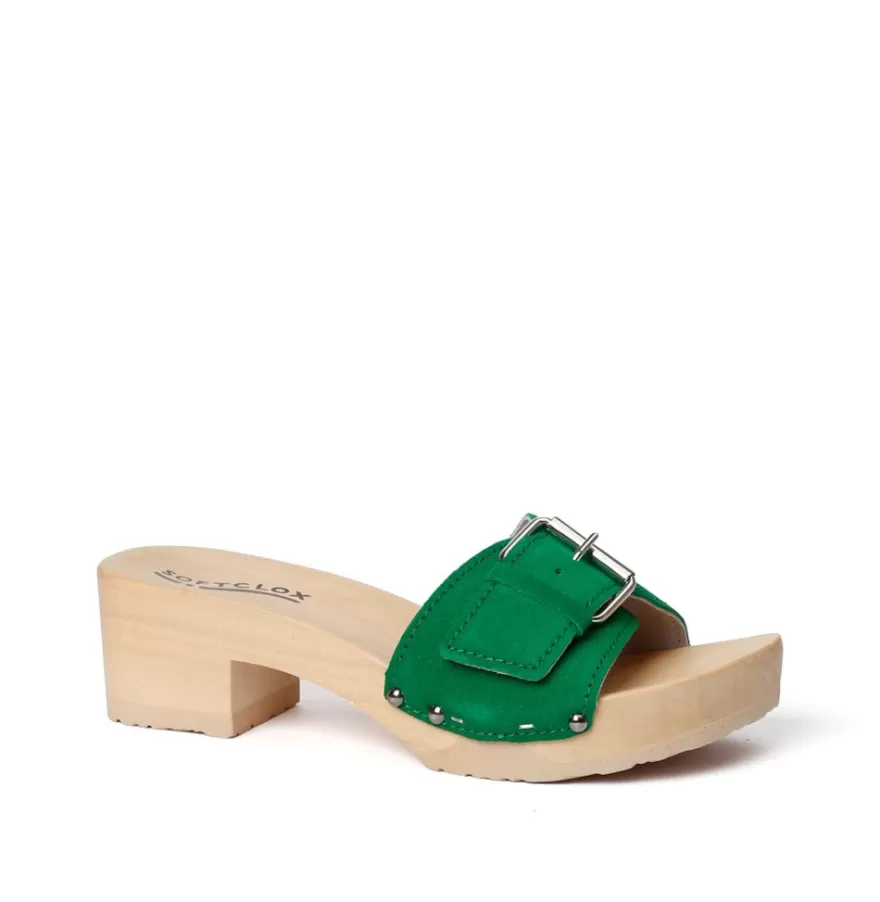 Mules<SOFTCLIX Pali Cashmere Fashiongreen (Nature)