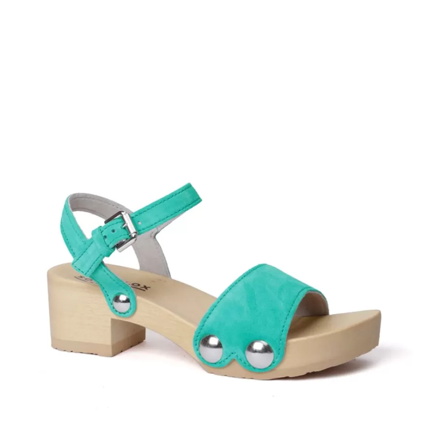 Sandals<SOFTCLIX Penny Cashmere Turquoise (Nature)