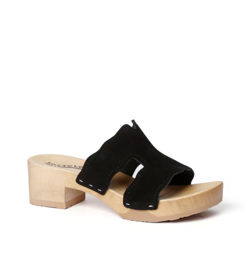 Mules<SOFTCLIX Pernilla Cashmere Black (Nature)