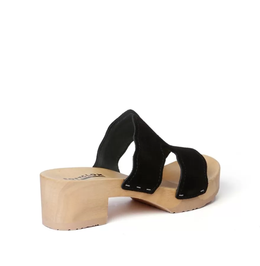 Mules<SOFTCLIX Pernilla Cashmere Black (Nature)