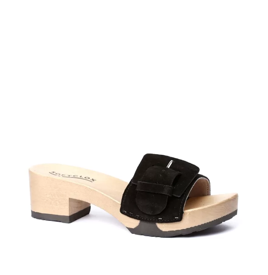 Mules<SOFTCLIX Polli Cashmere Black (Hazelnut)