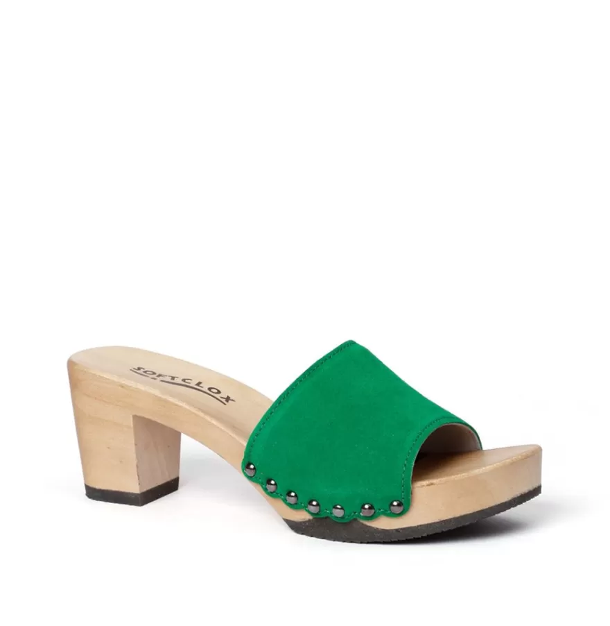 Mules<SOFTCLIX Romy Cashmere Fashiongreen (Hazelnut)