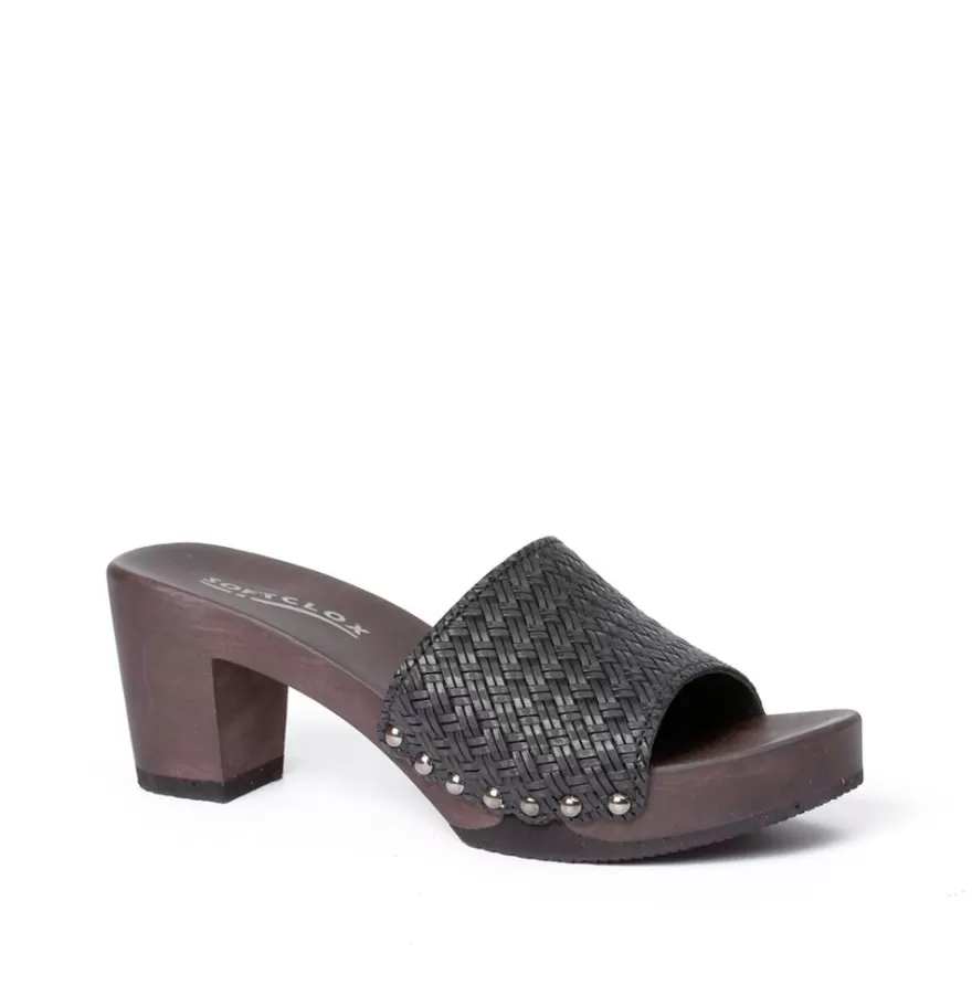 Mules<SOFTCLIX Romy Twist Black (Dark)