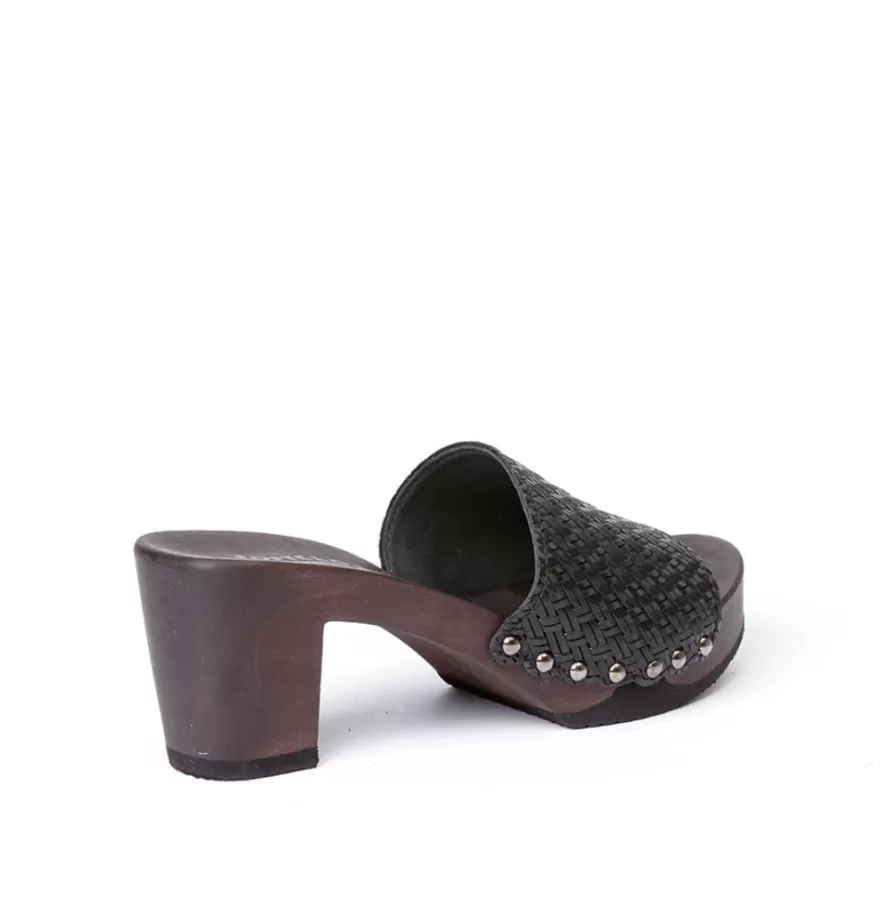 Mules<SOFTCLIX Romy Twist Black (Dark)