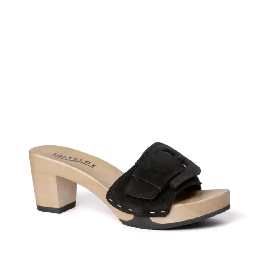 Mules<SOFTCLIX Ronja Cashmere Black (Hazelnut)