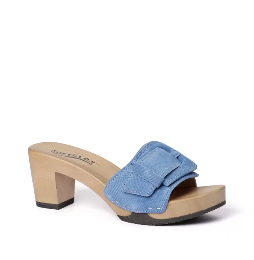 Mules<SOFTCLIX Ronja Jeanslook Blue (Hazelnut)