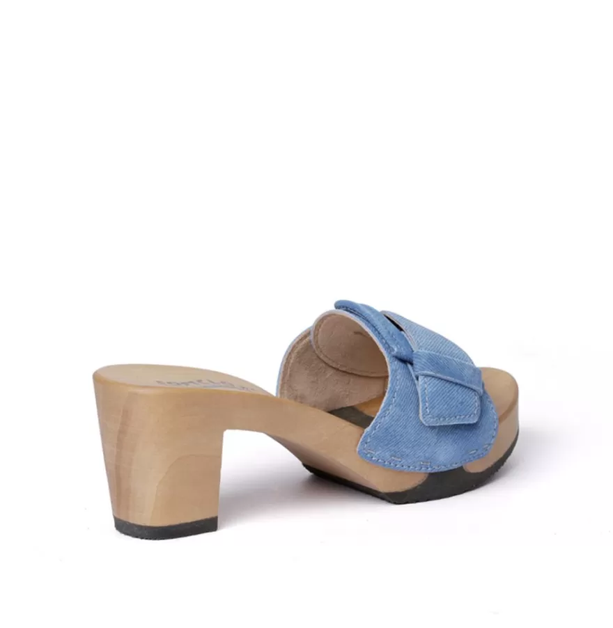 Mules<SOFTCLIX Ronja Jeanslook Blue (Hazelnut)