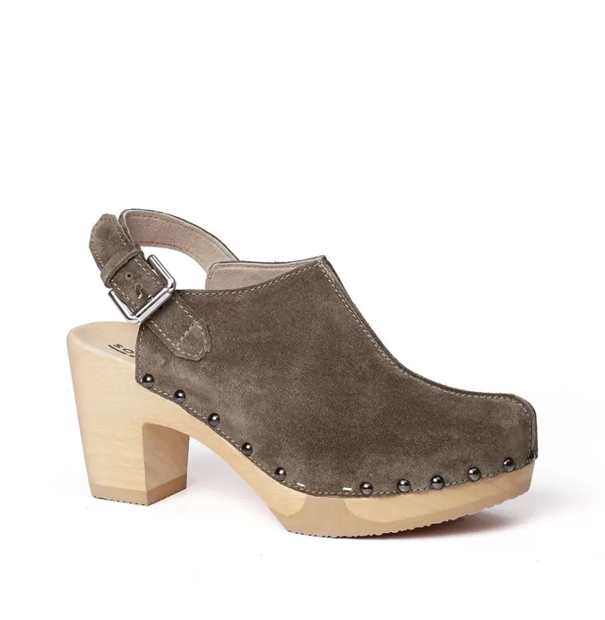 Clogs<SOFTCLIX Saba Cashmere Olive (Nature)