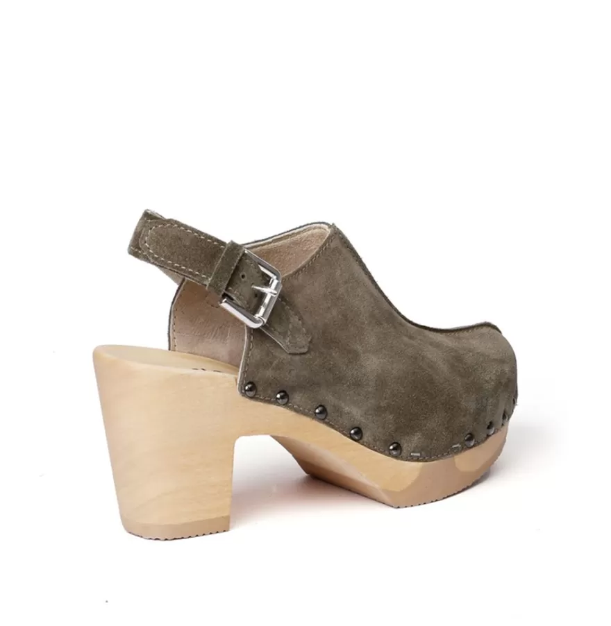 Clogs<SOFTCLIX Saba Cashmere Olive (Nature)