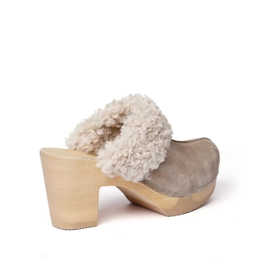 Clogs<SOFTCLIX Serafina Cashmere/Wf Taupe (Nature)