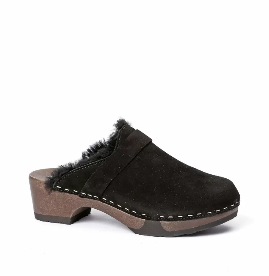 Clogs<SOFTCLIX Taira Cashmere/Ls Black (Dark)