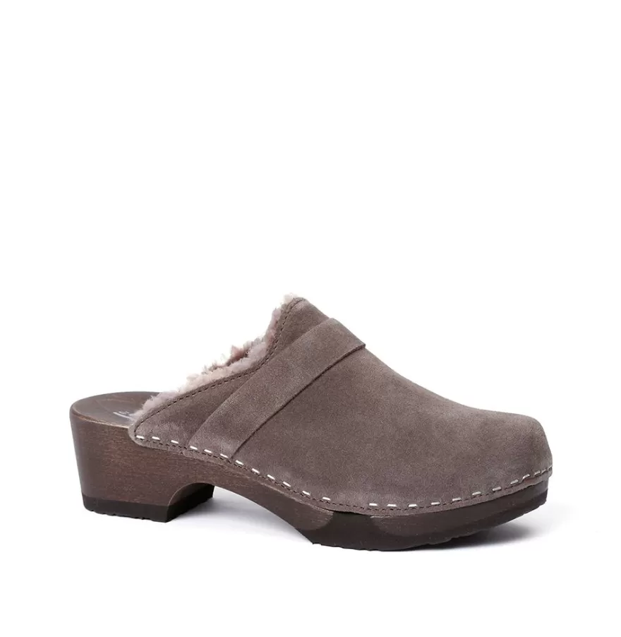 Clogs<SOFTCLIX Taira Cashmere/Ls Graphite (Dark)