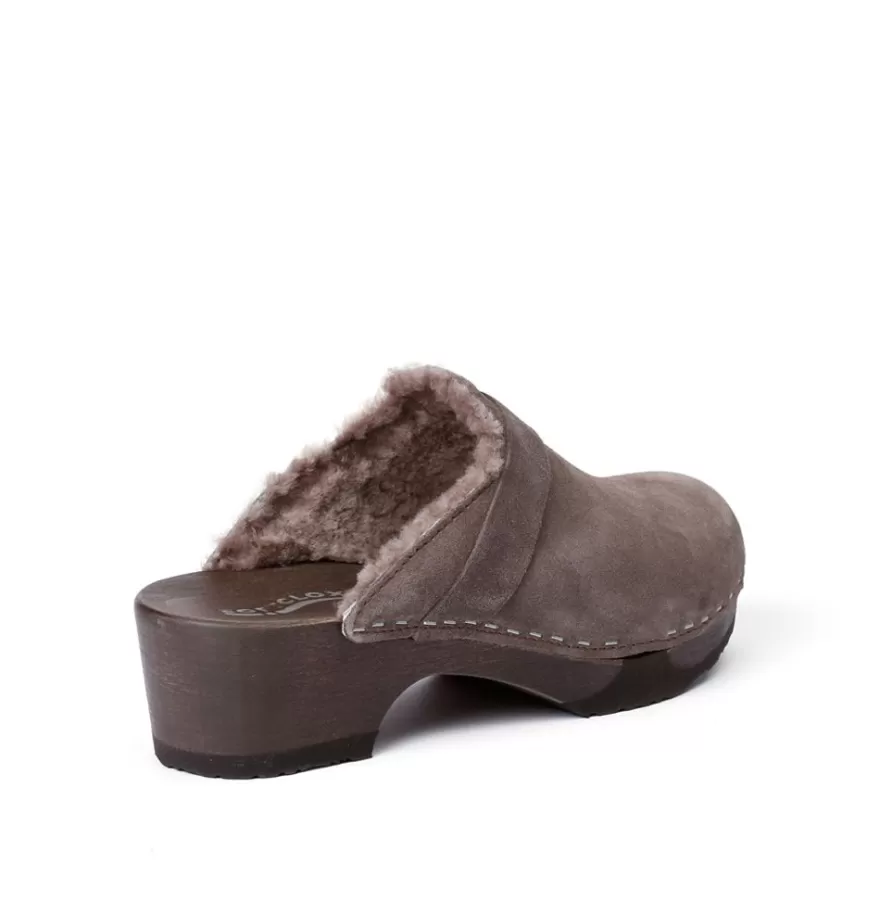 Clogs<SOFTCLIX Taira Cashmere/Ls Graphite (Dark)