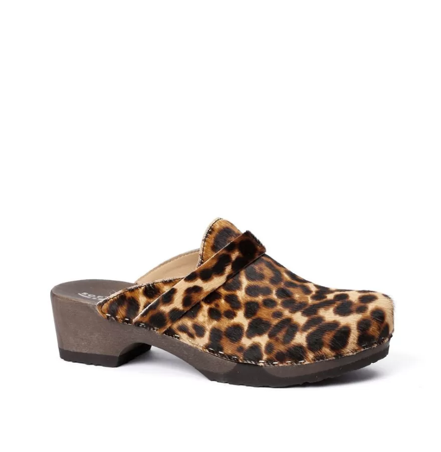 Clogs<SOFTCLIX Tamina Animalprint Gepard (Dark)