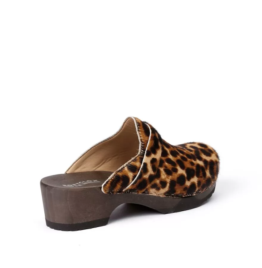 Clogs<SOFTCLIX Tamina Animalprint Gepard (Dark)