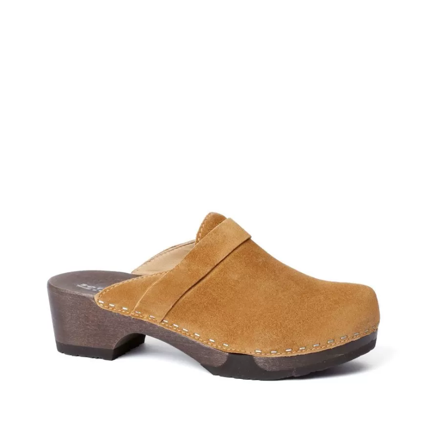 Clogs<SOFTCLIX Tamina Cashmere Caramel (Dark)