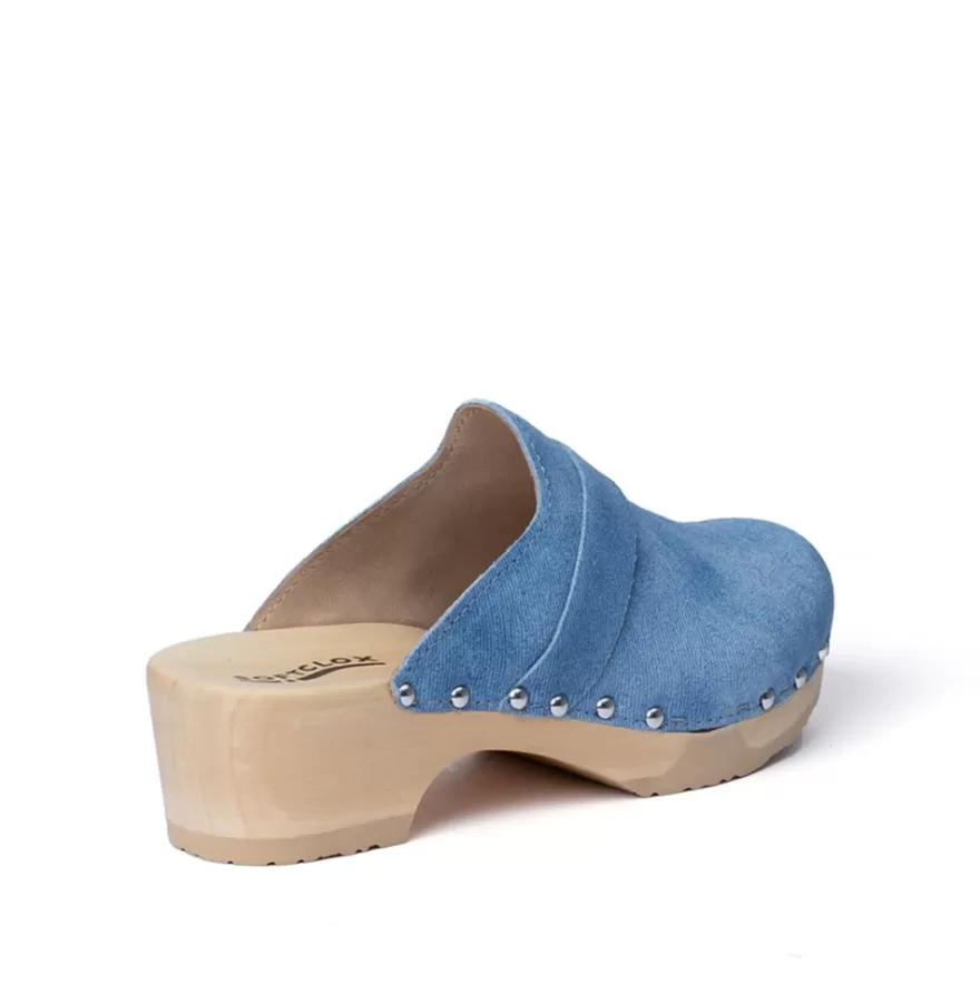 Clogs<SOFTCLIX Tamina Jeanslook Blue (Nature)