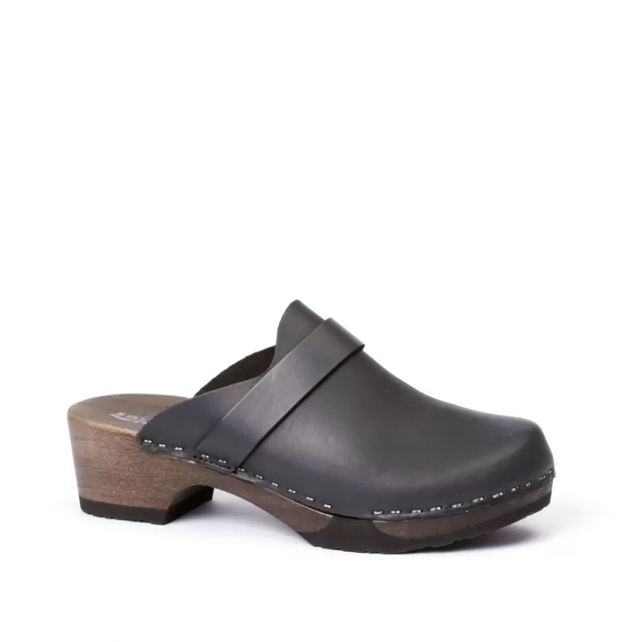 Clogs<SOFTCLIX Tamina Softnappa Black (Dark)