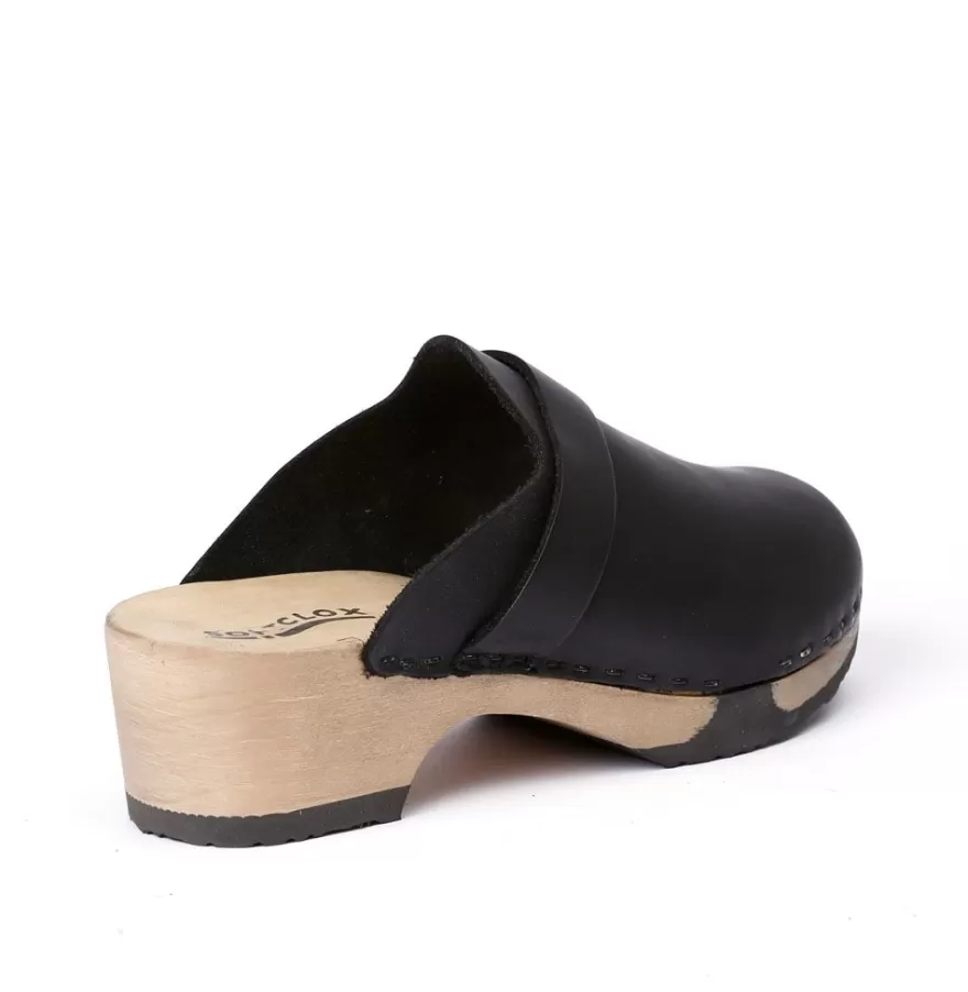 Clogs<SOFTCLIX Tamina Softnappa Black (Hazelnut)