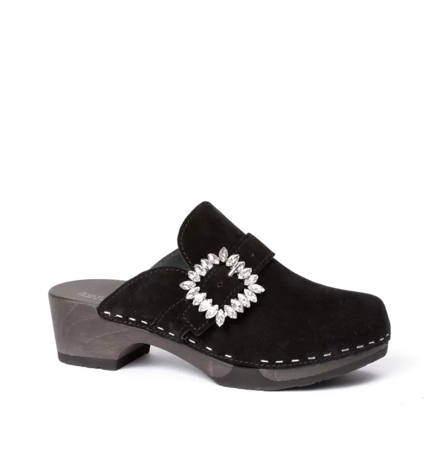 Clogs<SOFTCLIX Teodora Cashmere Black (Dark)