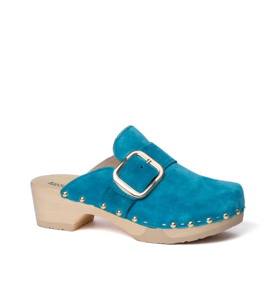 Clogs<SOFTCLIX Tessa Cashmere Pacificgreen (Nature)