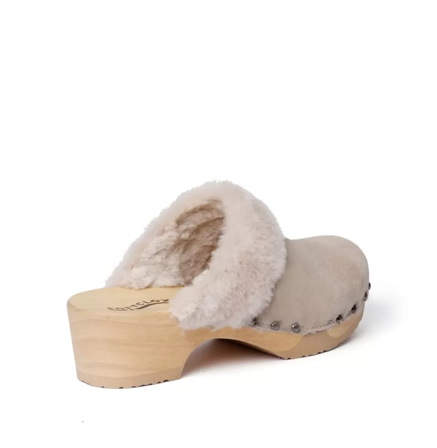 Clogs<SOFTCLIX Tizia Cashmere/Ls Taupe (Nature)