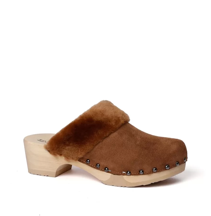 Clogs<SOFTCLIX Tizia Cashmere/Ls Whiskey (Nature)