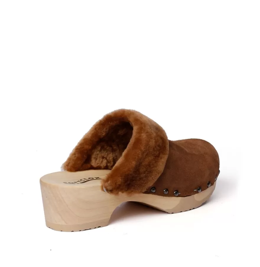 Clogs<SOFTCLIX Tizia Cashmere/Ls Whiskey (Nature)